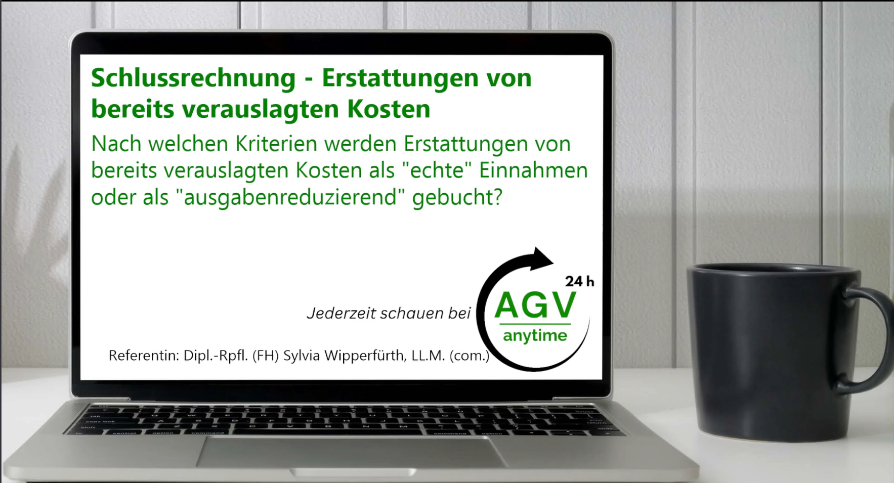 Schlussrechnung - Erstattung von bereits verauslagten Kosten