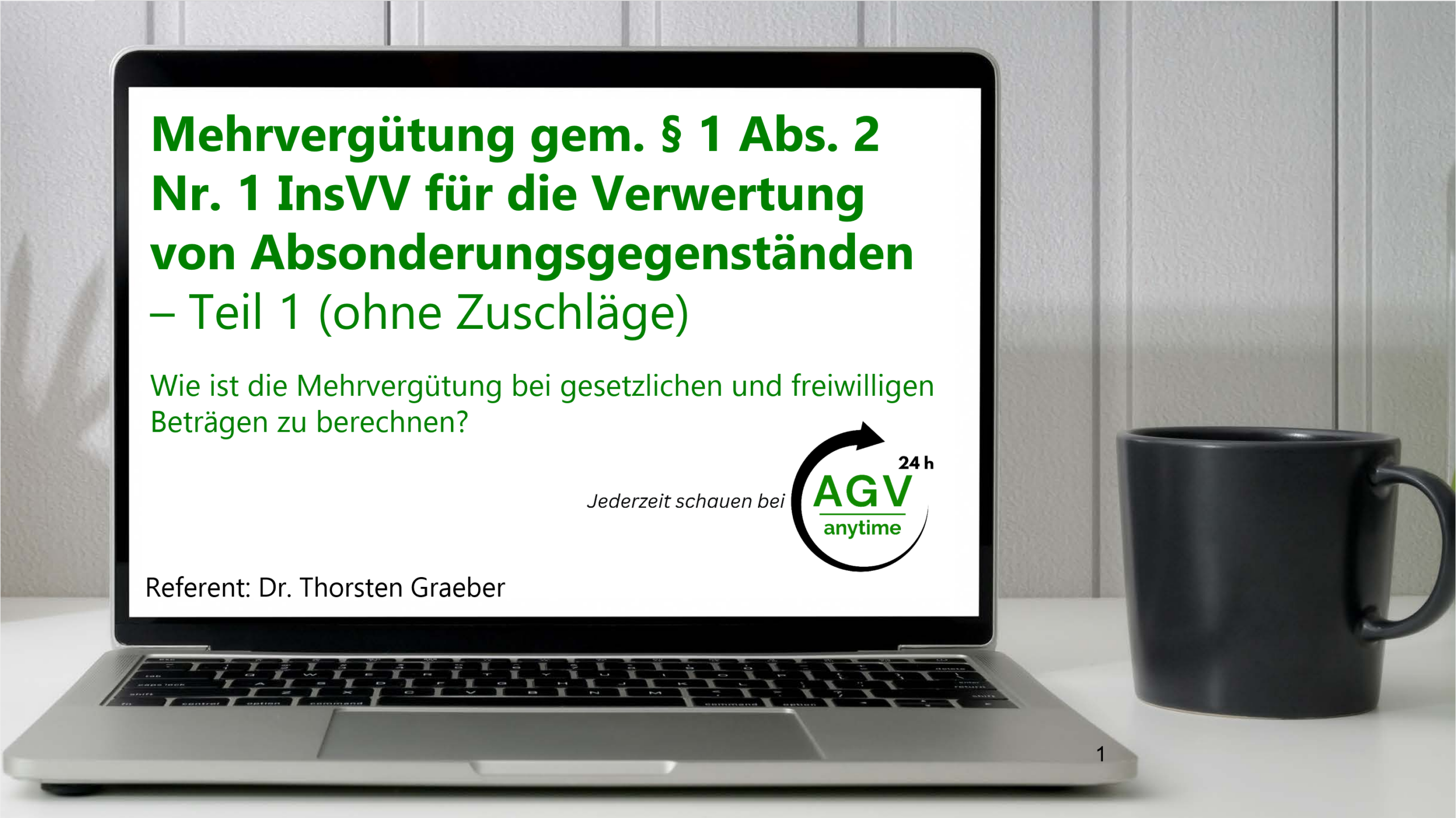 Mehrverg&uuml;tung gem. &sect; 1 Abs. 2 Nr. 1 InsVV f&uuml;r die Verwertung von Absonderungsgegenst&auml;nden &ndash; Teil 1 ohne Zuschl&auml;ge