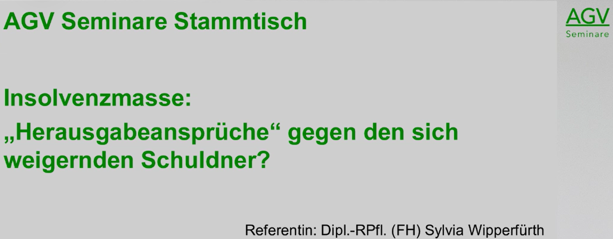 AGV Stammtisch April 2026